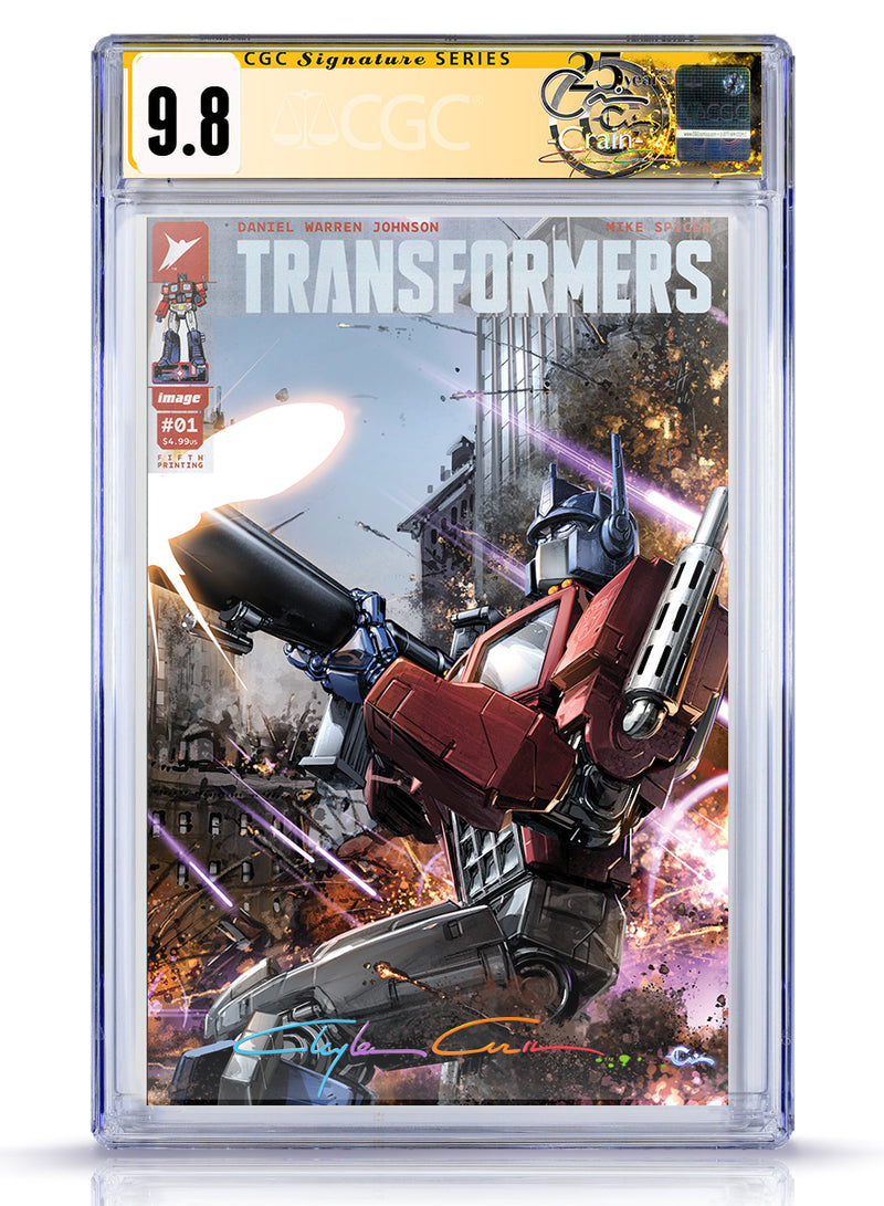 SURPRISE DROP! CGC Signature Series Infinity Signed w/Coa Transformers #1 5th Printing Ltd to 242 Copies