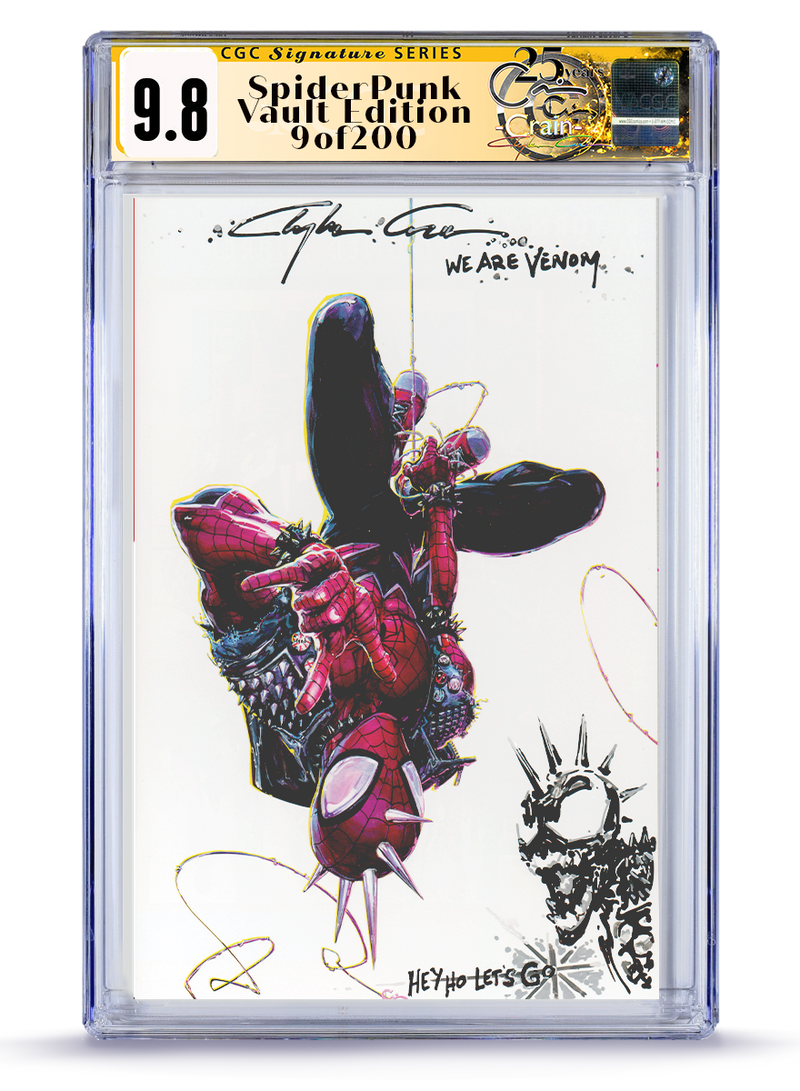 9.8 Venom Punk Remarque Vault Edition CGC Signature Series Spider-Punk Arms Race No. 1 Ltd 200