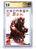 CGC Signature Series Carnage Remark Sig (only 6)   Carnage USA La Mole Spot Foil Edition LTD 700 Copies