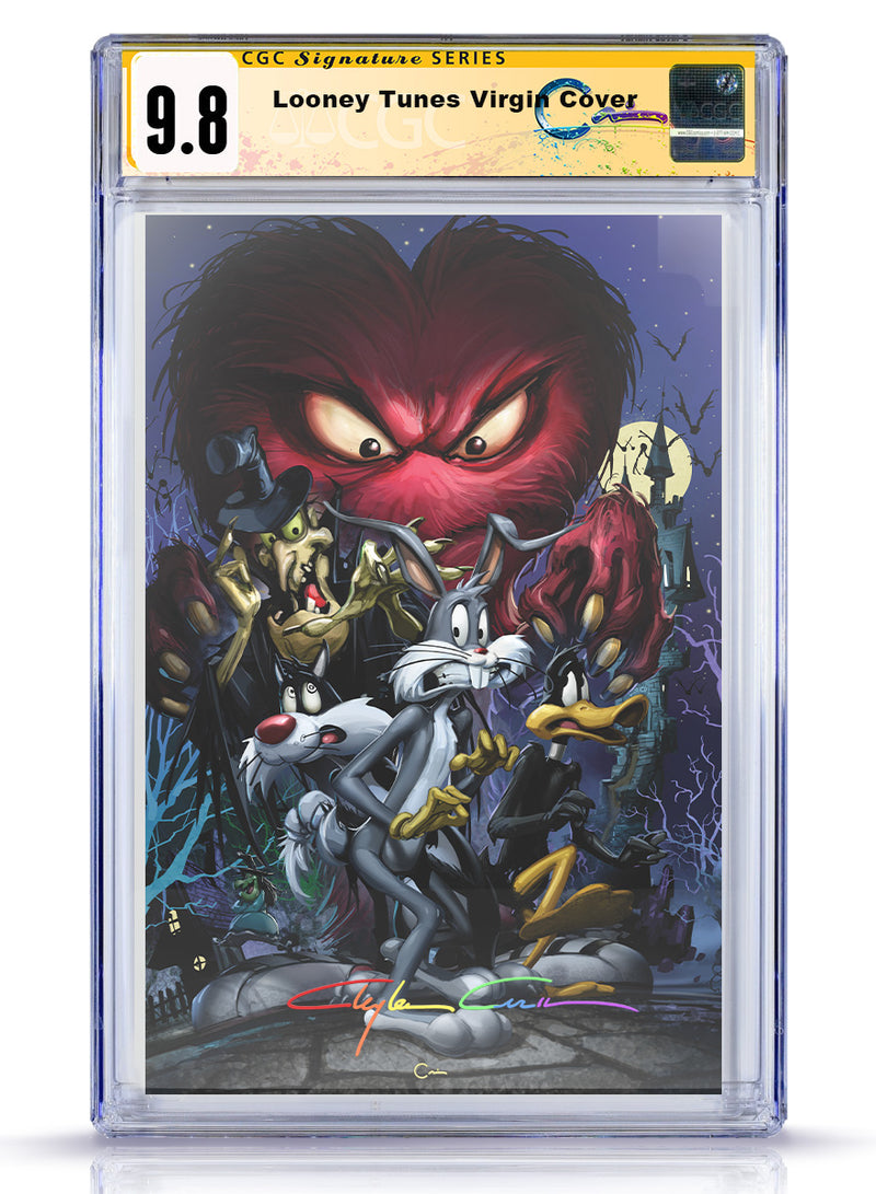 CGC  Infinity Signed Looney Tunes Fright Night  Virgin Variant Limited to 600 Copies w/COA