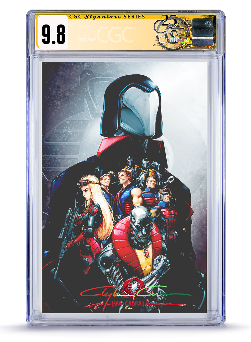 CGC Signature Series Hail Cobra LTD to 6  GIJOE #1 Virgin Variant Limited to 200 Copies w/COA