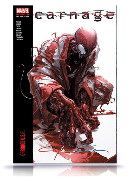 PREORDER: Patriotic Signature w/COA Trade Paperback Carnage Modern Era Epic Collection: Carnage U.S.A. main image 0