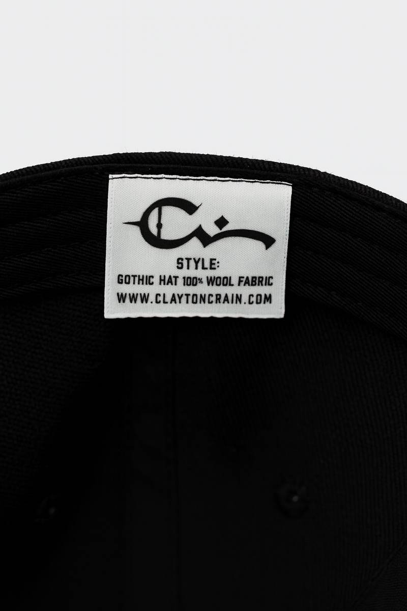 Now Shipping!  Gothic Crain Signature  Embroidered Baseball Cap Hat