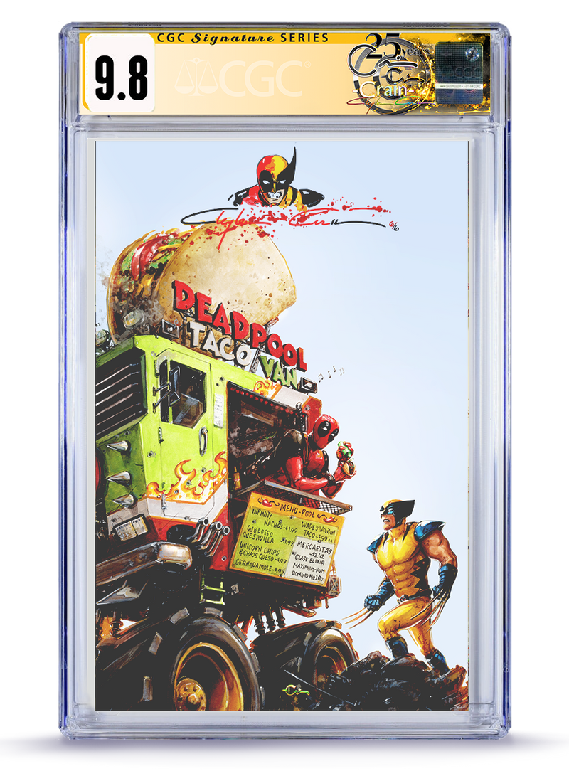 PREORDER: REMARKED DP WOLVIE LTD to 6  CGC Signature Series  Deadpool & Wolverine:"999 Problems But A Taco Aint One"