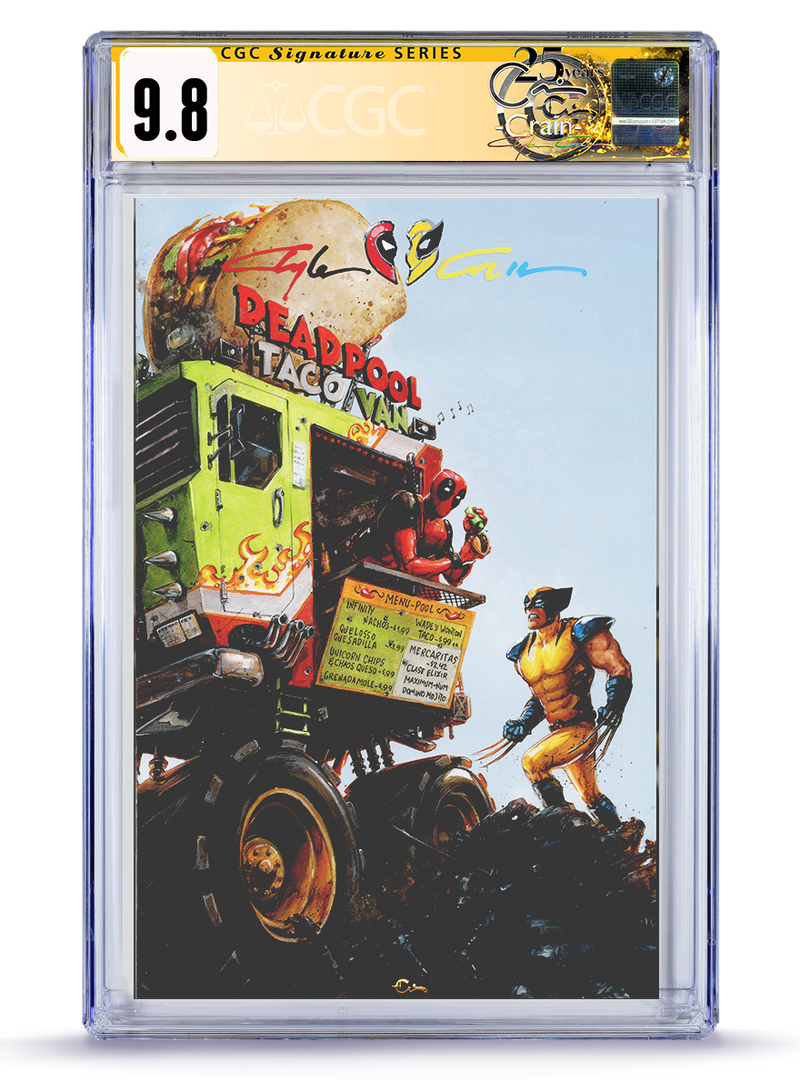 PREORDER: REMARKED Best Friend  CGC Signature Series  Deadpool & Wolverine:"999 Problems But A Taco Aint One"