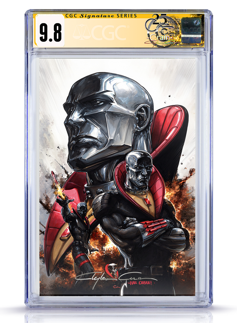 PREORDER CGC 9.8   GIJOE SIGNATURE Hail Cobra Remark LTD to 6  #306 Virgin Variant