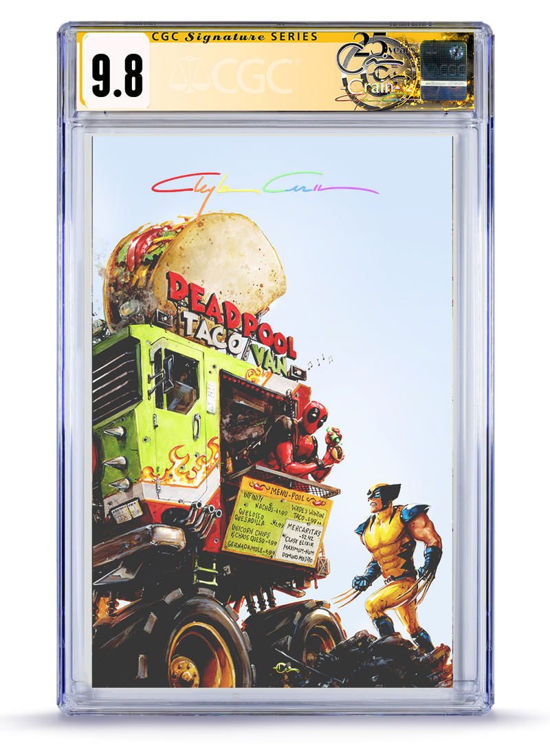 PREORDER: Infinity  CGC Signature Series  Deadpool & Wolverine:"999 Problems But A Taco Aint One"