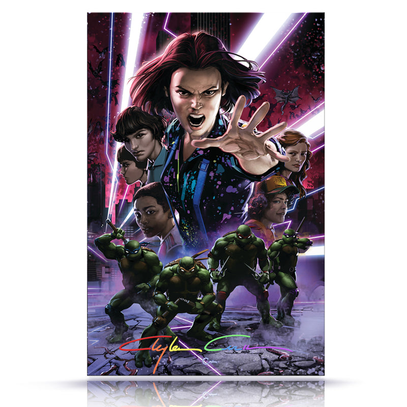 Infinity Signature w/COA TMNT x Stranger Things #1 Virgin Cover