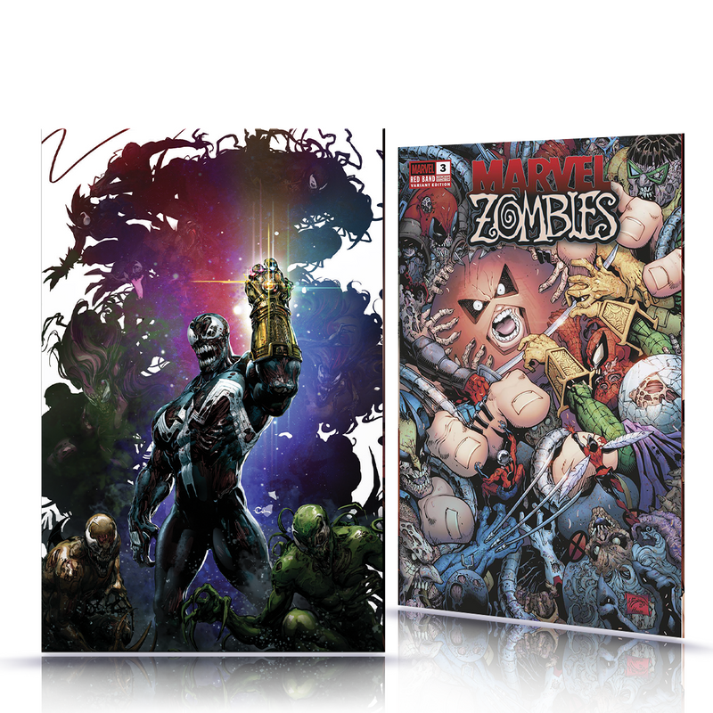 PREORDER: Two Pack 1:25  Marvel Zombies Red Band No. 3 Prelude to Power Variant All Art Ltd 500 w/COA