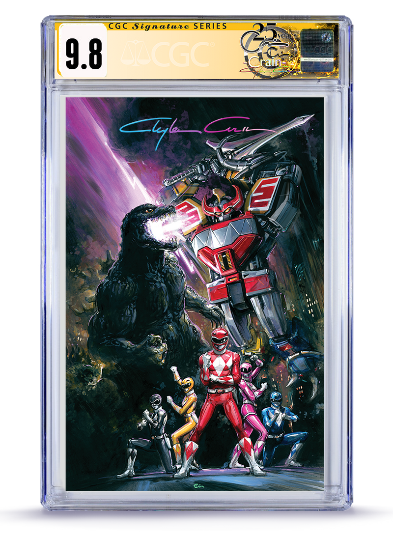 PREORDER: CGC Signature Series Infinity Signed Power Rangers vs. Godzilla