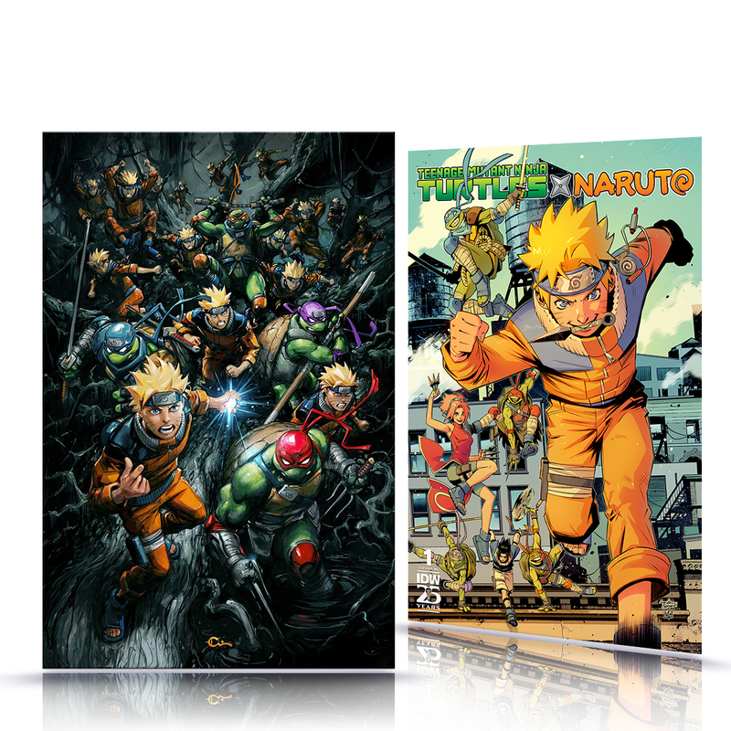 TMNT Naruto No. 1  Virgin Cover Limited to 242 Copies Two Pack 1:150