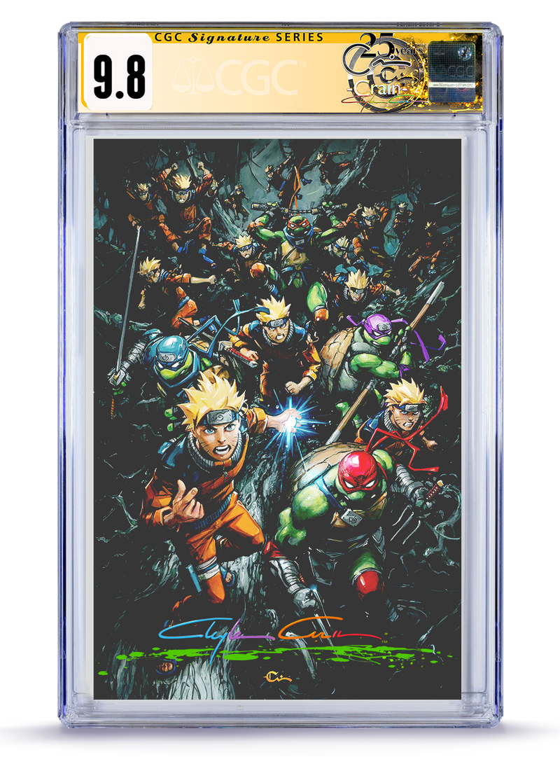 CGC Signature Series TMNT Murder Infinity Ooze Signature Naruto No. 1  Virgin Cover Limited to 242 Copies