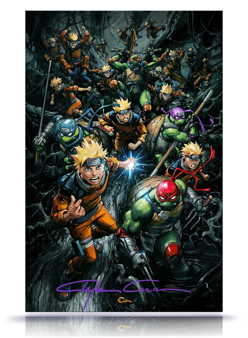 Classic Signature w/COA TMNT Naruto No. 1  Virgin Cover Limited to 242 Copies