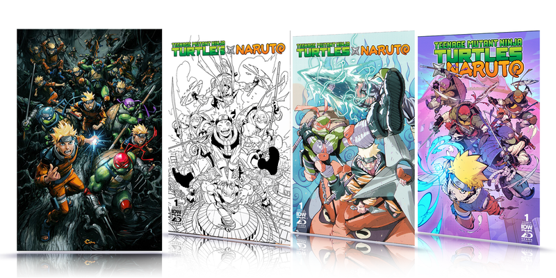 TMNT Naruto No. 1  Virgin Cover Limited to 242 Copies Four Pack 1:100/1:75/1:50