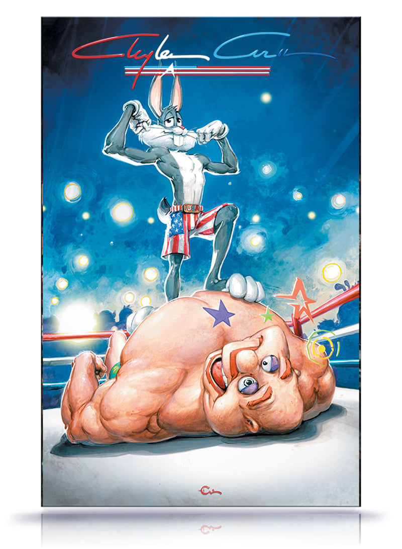 PREORDER: USA Flag Signature Remark  Fight Night Looney Tunes No. 280 LTD 400 w/COA