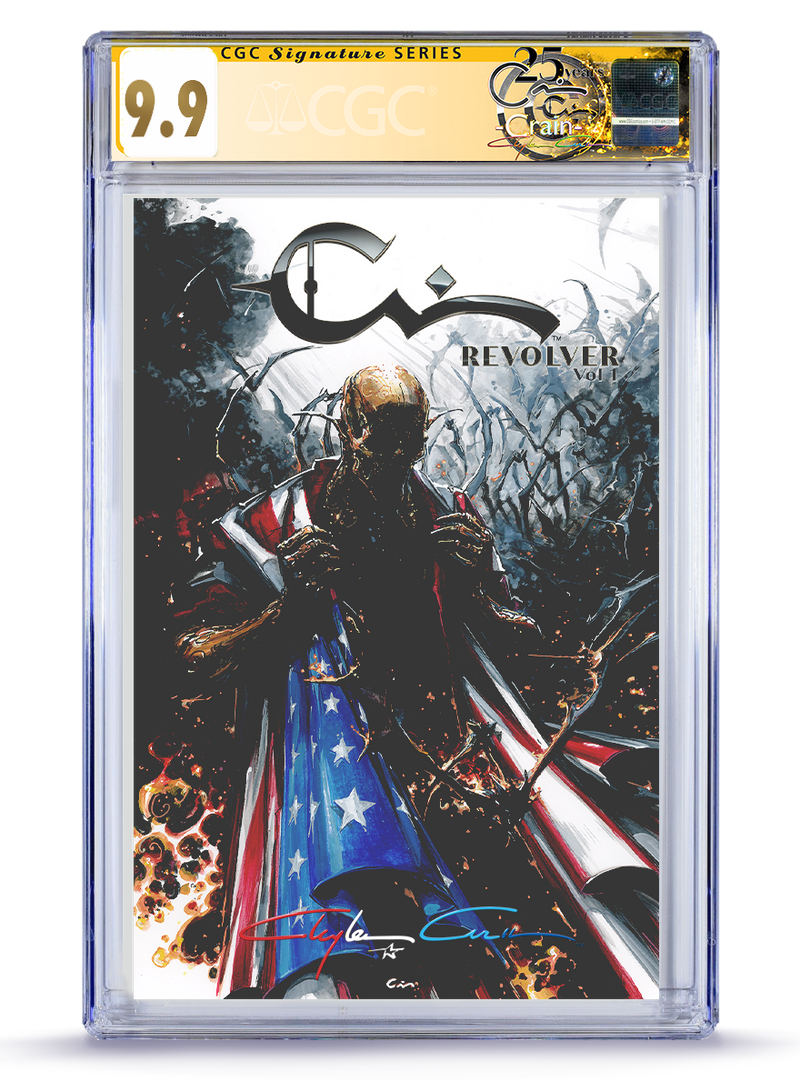 9.9 CGC Signature Series Patriotic Infinity w/Star Remark  Revolver: Volume No. 1 Sketchbook 2nd Printing