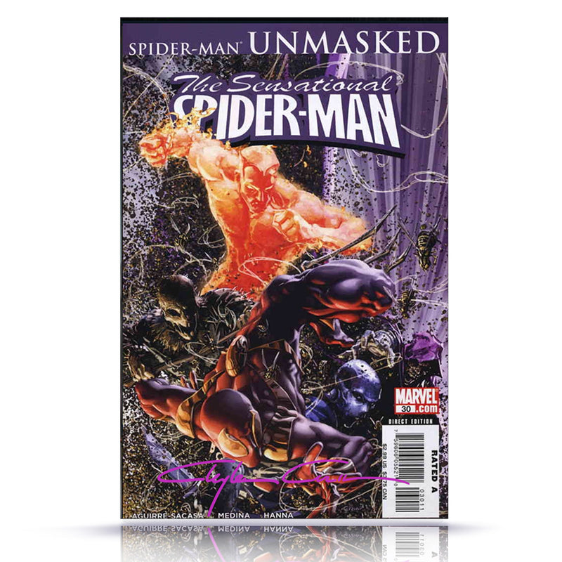 Classic Signature w/coa Sensational Spider-Man #30 Unmasked