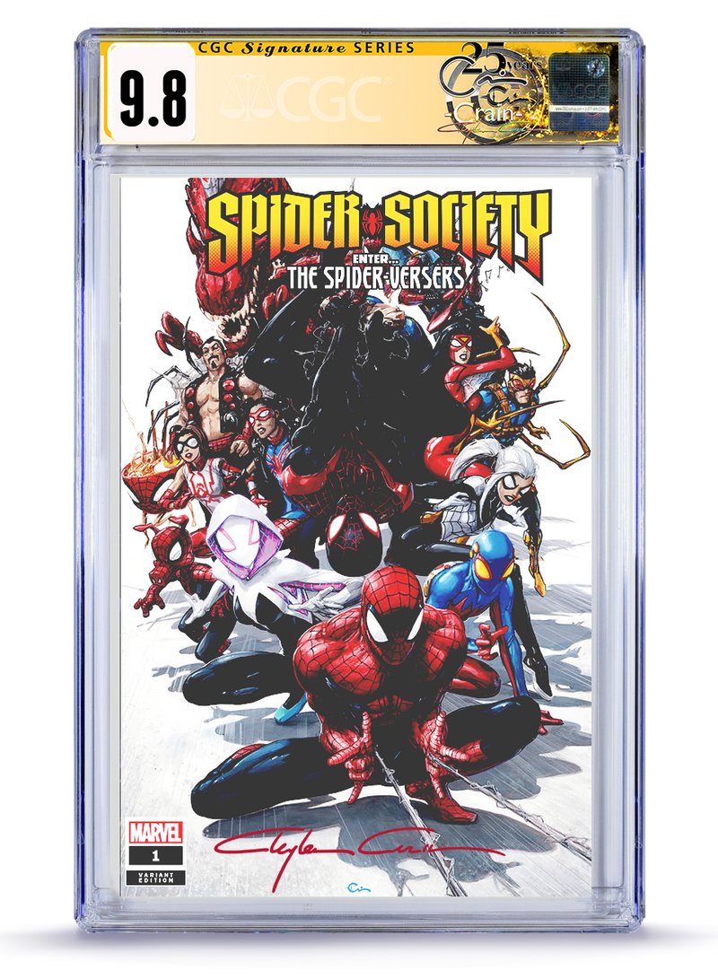 PREORDER: CGC Signature Series CLASSIC TRADE SIGNED Spider-Society No. 1