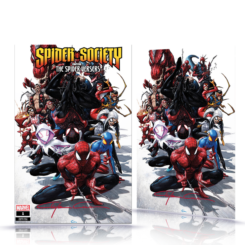 PREORDER: Classic Signed Spider-Society  No.1 Trade/Virgin Set