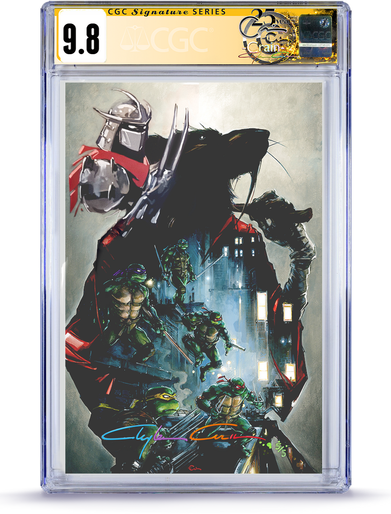 No. 5 of 5 CGC Turtle Remark  TMNT #149 Virgin Cover Limited to 242 Copies