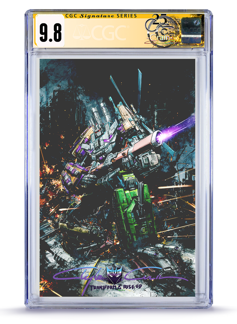 1 of 6 CGC Signature Series Remarked  "TRANSFORM & RISE UP" w/COA Transformers No.14