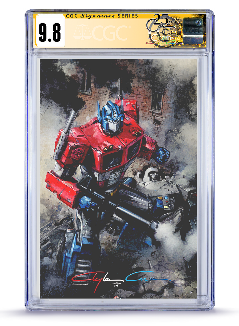 CGC Signature Series Infinity Signature Oil Painted Transformers #1 7th Printing Ltd to 242 Copies