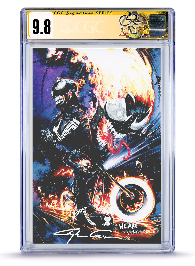 PREORDER: CGC We are Vengeance Venom Revision 1 of 6  Revision  Spirits of Vengeance No. 1 Virgin