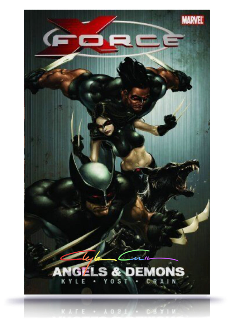 Infinity Signature w/ COA X-Force Angels & Demons HardCover Graphic Novel