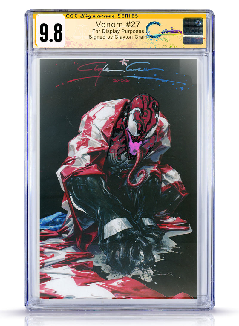 CGC 9.8 Venom #27 Toxin Revision Red White & Blue  Murder Signature w/Crain label