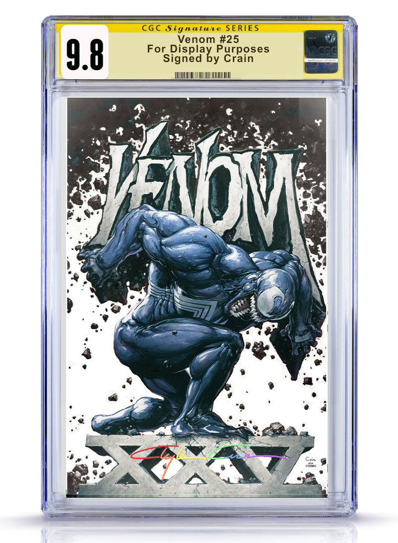 CGC 9.8 Venom #25  White Infinity  Signature  Variant