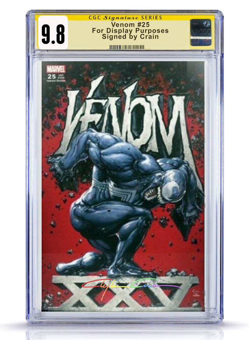 CGC 9.8 Venom #25  Red Infinity  Signature  Variant